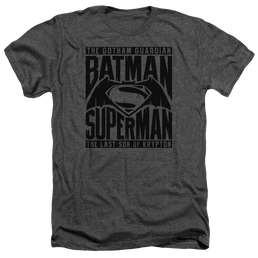 Batman v Superman Title Fight - Men's Heather T-Shirt Men's Heather T-Shirt Batman   