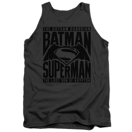 Batman v Superman Title Fight - Men's Tank Top Men's Tank Batman   