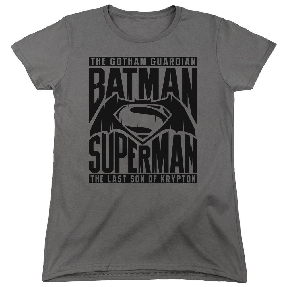 Batman v Superman Title Fight - Women's T-Shirt Women's T-Shirt Batman   
