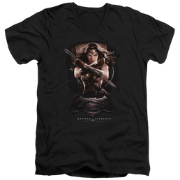 Batman v Superman Ww Ground Zero - Men's V-Neck T-Shirt Men's V-Neck T-Shirt Batman   