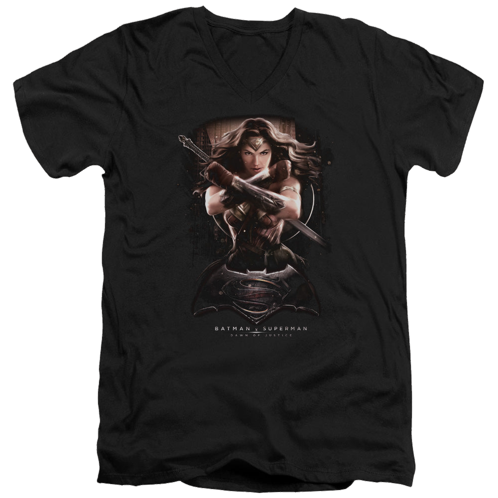 Batman v Superman Ww Ground Zero - Men's V-Neck T-Shirt Men's V-Neck T-Shirt Batman   