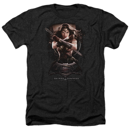 Batman v Superman Ww Ground Zero - Men's Heather T-Shirt Men's Heather T-Shirt Batman   