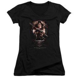 Batman v Superman Ww Ground Zero - Juniors V-Neck T-Shirt Juniors V-Neck T-Shirt Batman   