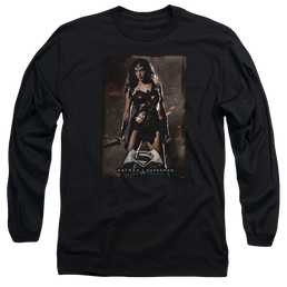 Batman v Superman Ww Poster - Men's Long Sleeve T-Shirt Men's Long Sleeve T-Shirt Batman   