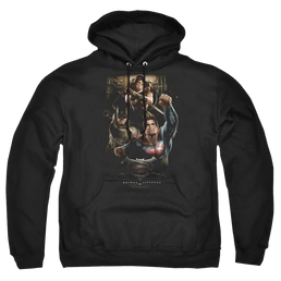 Batman v Superman Three In Action - Pullover Hoodie Pullover Hoodie Batman   