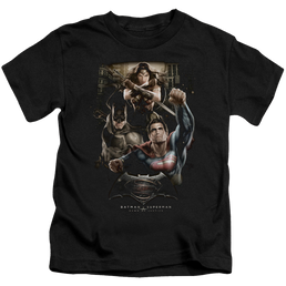 Batman v Superman Three In Action - Kid's T-Shirt Kid's T-Shirt (Ages 4-7) Batman   