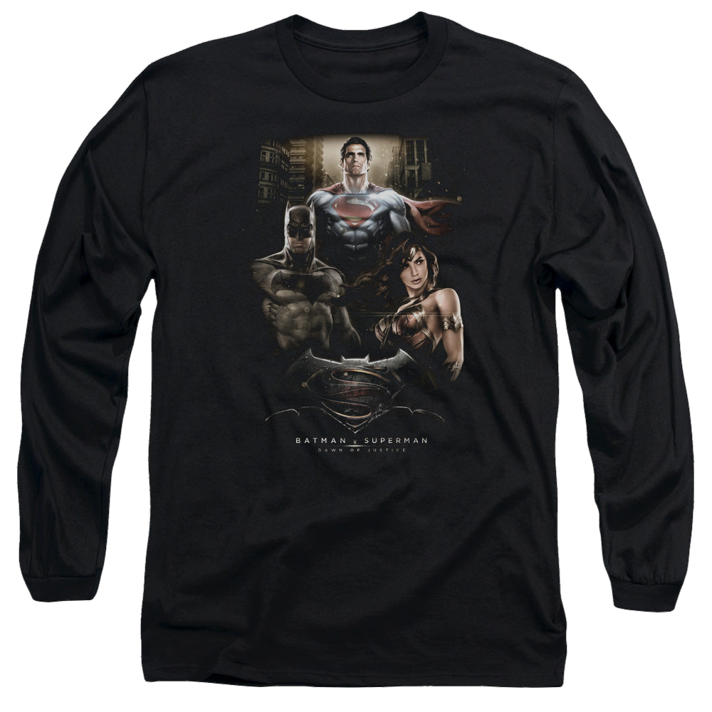 Batman v Superman Thre Three - Men's Long Sleeve T-Shirt Men's Long Sleeve T-Shirt Batman   