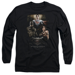 Batman v Superman Thre Three - Men's Long Sleeve T-Shirt Men's Long Sleeve T-Shirt Batman   