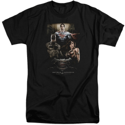 Batman v Superman Thre Three - Men's Tall Fit T-Shirt Men's Tall Fit T-Shirt Batman   