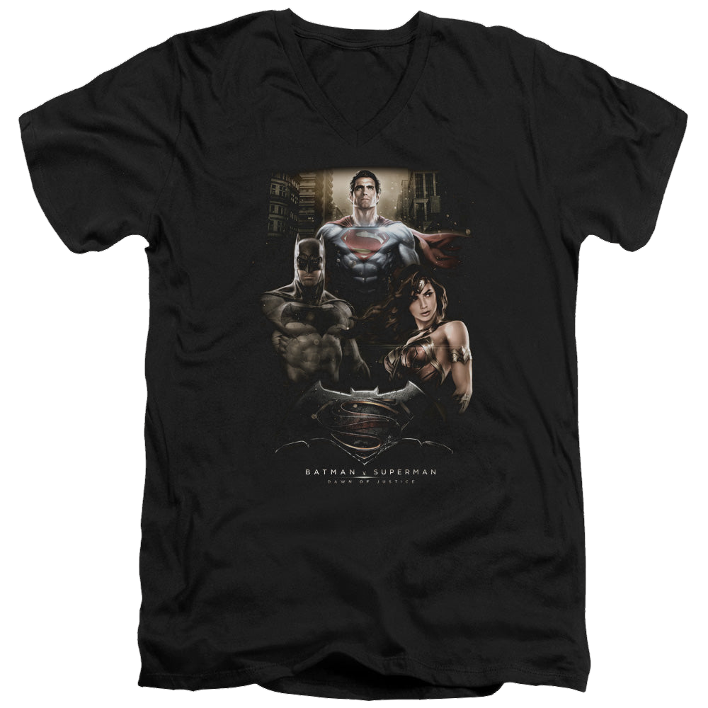 Batman v Superman Thre Three - Men's V-Neck T-Shirt Men's V-Neck T-Shirt Batman   