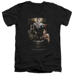 Batman v Superman Thre Three - Men's V-Neck T-Shirt Men's V-Neck T-Shirt Batman   