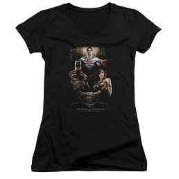 Batman v Superman Thre Three - Juniors V-Neck T-Shirt Juniors V-Neck T-Shirt Batman   