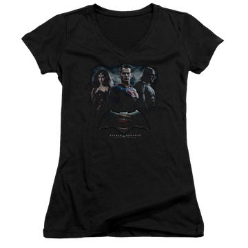 Batman v Superman Batman V Superman The Crew - Juniors V-Neck T-Shirt Juniors V-Neck T-Shirt Batman   