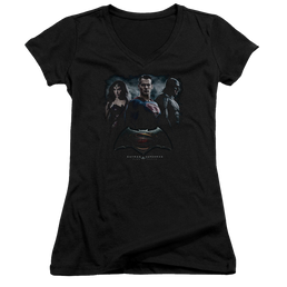 Batman v Superman Batman V Superman The Crew - Juniors V-Neck T-Shirt Juniors V-Neck T-Shirt Batman   