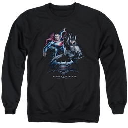 Batman v Superman Team Up - Men's Crewneck Sweatshirt Men's Crewneck Sweatshirt Batman   
