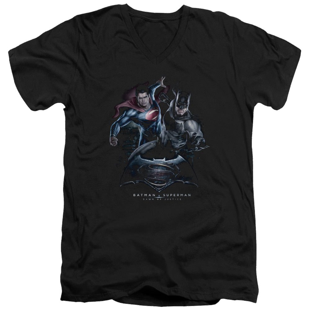 Batman v Superman Team Up - Men's V-Neck T-Shirt Men's V-Neck T-Shirt Batman   