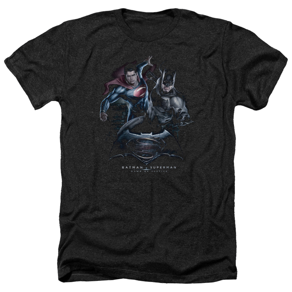 Batman v Superman Team Up - Men's Heather T-Shirt Men's Heather T-Shirt Batman   