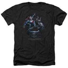 Batman v Superman Team Up - Men's Heather T-Shirt Men's Heather T-Shirt Batman   