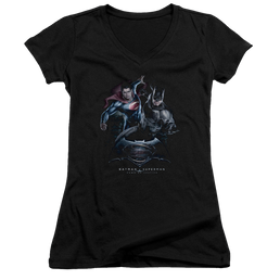 Batman v Superman Team Up - Juniors V-Neck T-Shirt Juniors V-Neck T-Shirt Batman   