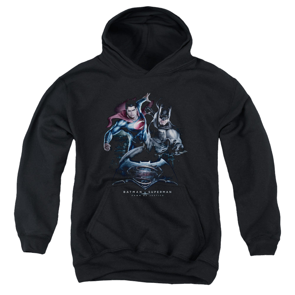 Batman v Superman Team Up - Youth Hoodie Youth Hoodie (Ages 8-12) Batman   