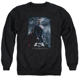 Batman v Superman Supe Poster - Men's Crewneck Sweatshirt Men's Crewneck Sweatshirt Batman   