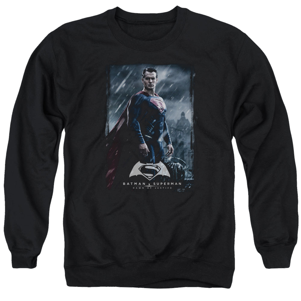 Batman v Superman Supe Poster - Men's Crewneck Sweatshirt Men's Crewneck Sweatshirt Batman   