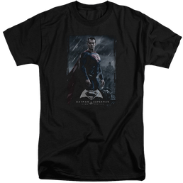Batman v Superman Supe Poster - Men's Tall Fit T-Shirt Men's Tall Fit T-Shirt Batman   