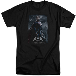 Batman v Superman Supe Poster - Men's Tall Fit T-Shirt Men's Tall Fit T-Shirt Batman   