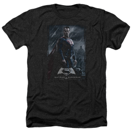 Batman v Superman Supe Poster - Men's Heather T-Shirt Men's Heather T-Shirt Batman   