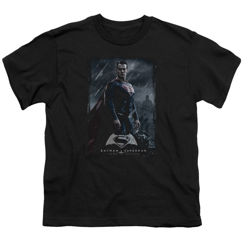Batman v Superman Supe Poster - Youth T-Shirt Youth T-Shirt (Ages 8-12) Batman   