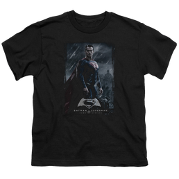 Batman v Superman Supe Poster - Youth T-Shirt Youth T-Shirt (Ages 8-12) Batman   