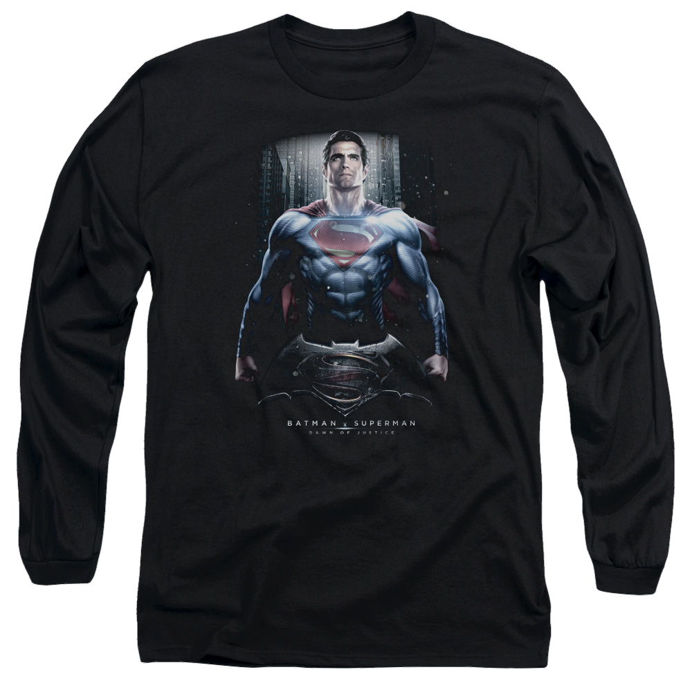 Batman v Superman Supe Ground Zero - Men's Long Sleeve T-Shirt Men's Long Sleeve T-Shirt Batman   