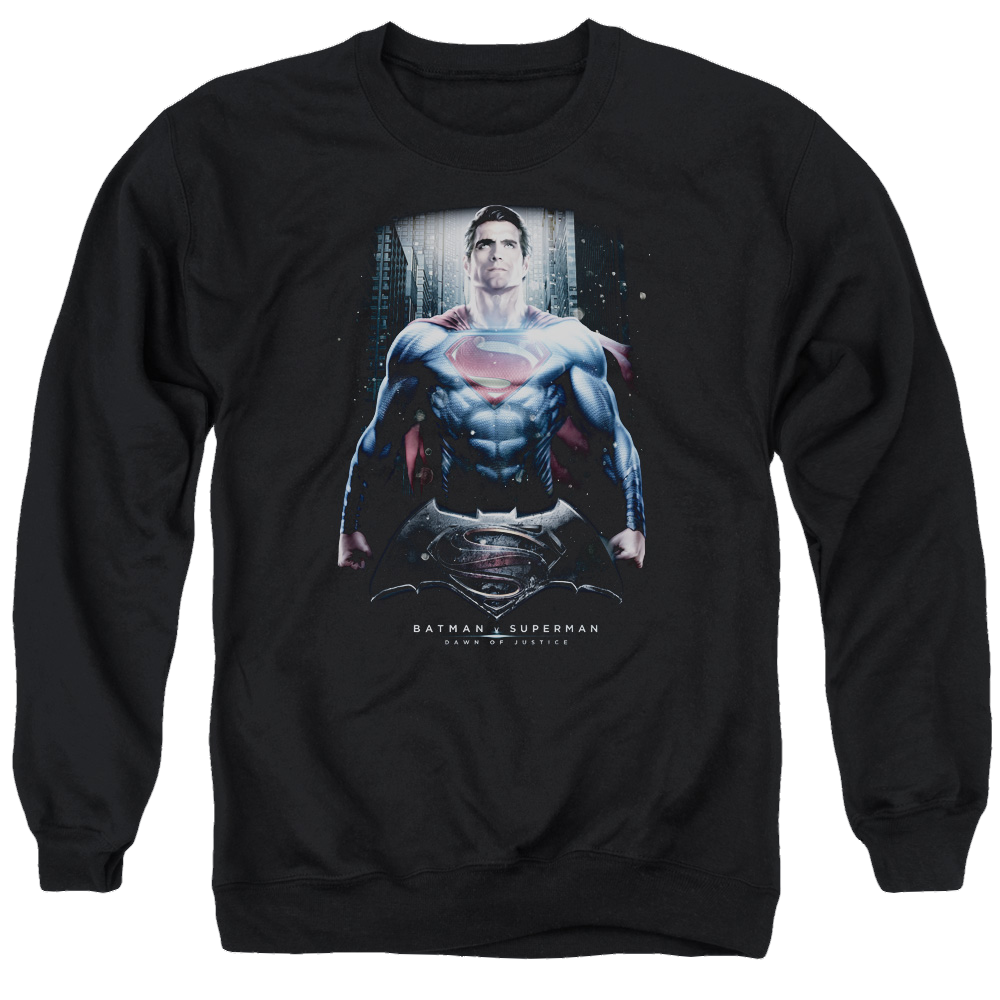 Batman v Superman Supe Ground Zero - Men's Crewneck Sweatshirt Men's Crewneck Sweatshirt Batman   