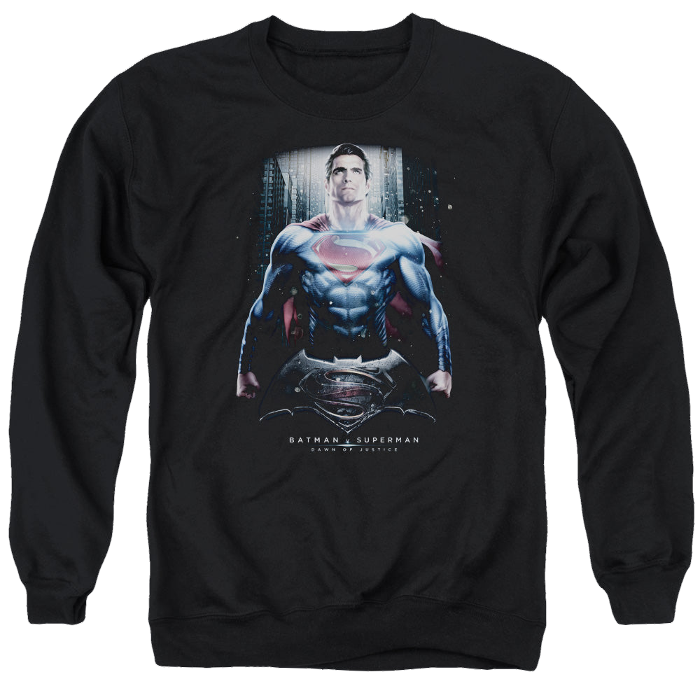 Batman v Superman Supe Ground Zero - Men's Crewneck Sweatshirt Men's Crewneck Sweatshirt Batman   