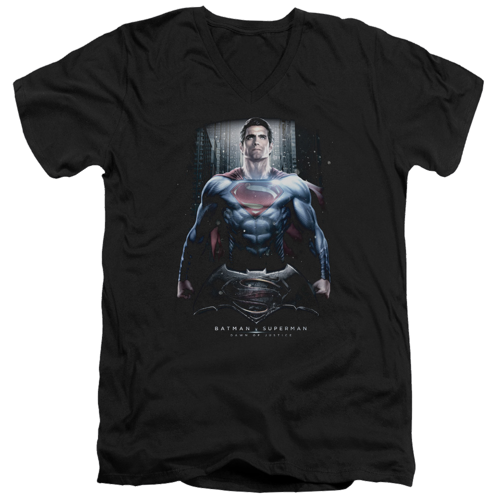 Batman v Superman Supe Ground Zero - Men's V-Neck T-Shirt Men's V-Neck T-Shirt Batman   