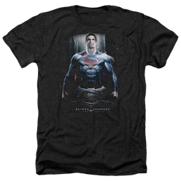 Batman v Superman Supe Ground Zero - Men's Heather T-Shirt Men's Heather T-Shirt Batman   