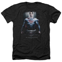 Batman v Superman Supe Ground Zero - Men's Heather T-Shirt Men's Heather T-Shirt Batman   