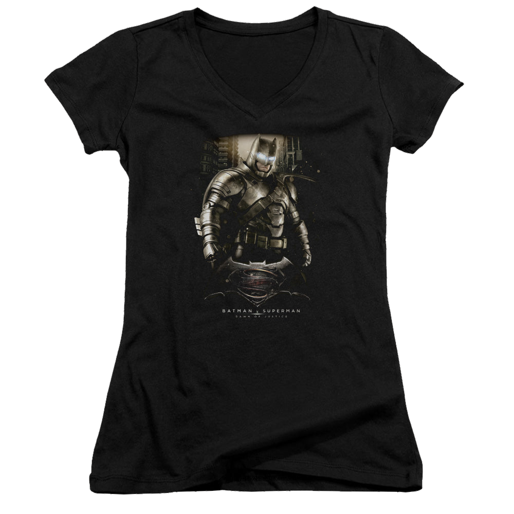 Batman v Superman Bats Ground Zero - Juniors V-Neck T-Shirt Juniors V-Neck T-Shirt Batman   