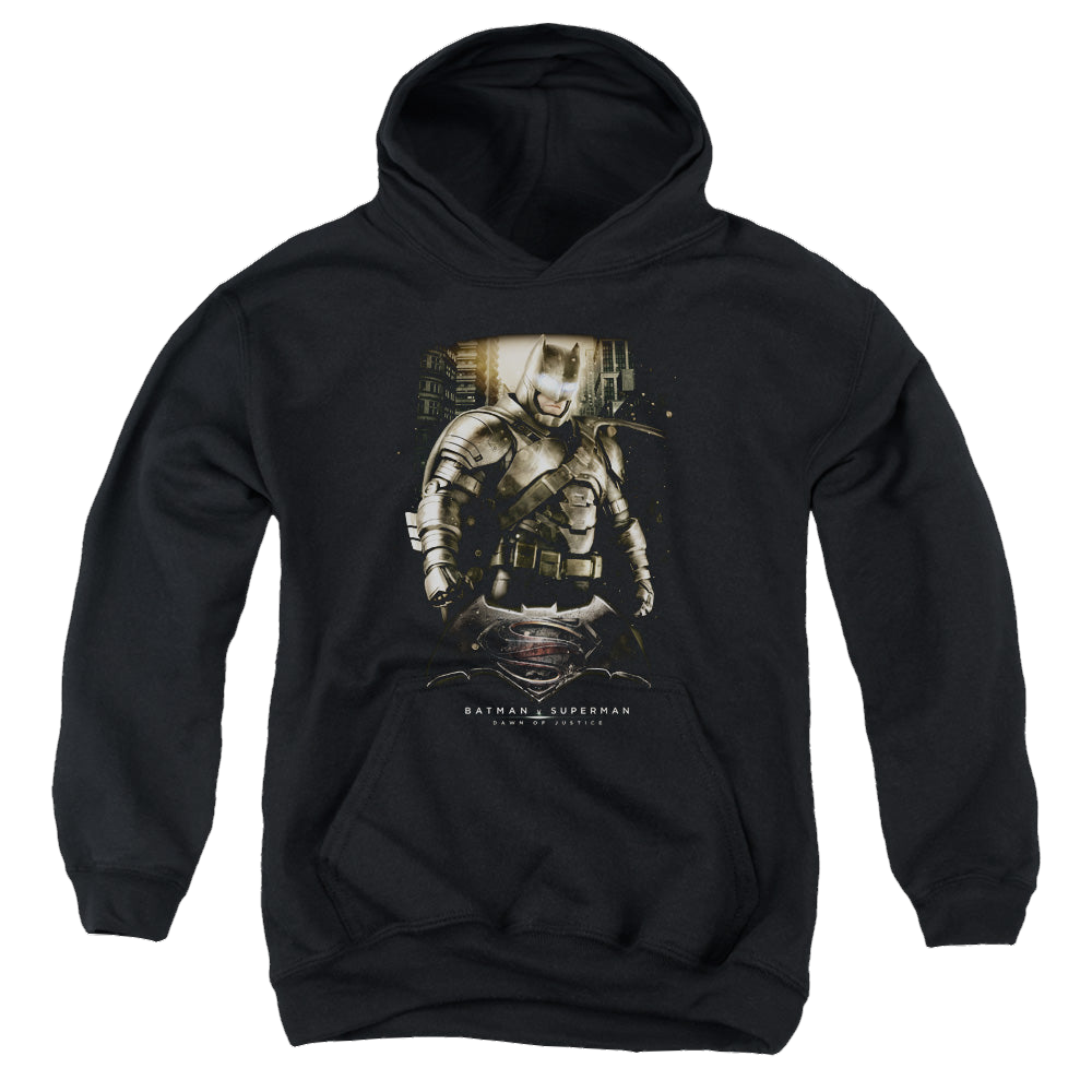 Batman v Superman Bats Ground Zero - Youth Hoodie Youth Hoodie (Ages 8-12) Batman   