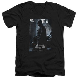 Batman v Superman Bat Poster - Men's V-Neck T-Shirt Men's V-Neck T-Shirt Batman   