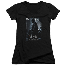 Batman v Superman Bat Poster - Juniors V-Neck T-Shirt Juniors V-Neck T-Shirt Batman   
