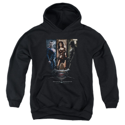 Batman v Superman 3 Phases - Youth Hoodie Youth Hoodie (Ages 8-12) Batman   