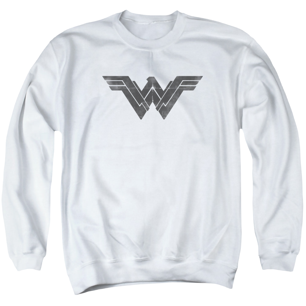 Batman v Superman Folded And Distressed - Men's Crewneck Sweatshirt Men's Crewneck Sweatshirt Batman   