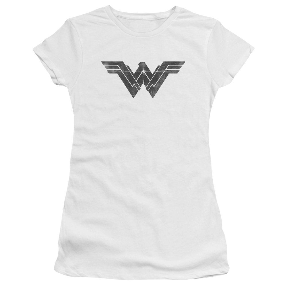 Batman v Superman Folded And Distressed - Juniors T-Shirt Juniors T-Shirt Batman   