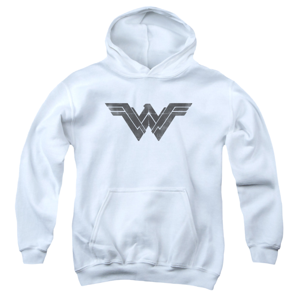 Batman v Superman Folded And Distressed - Youth Hoodie Youth Hoodie (Ages 8-12) Batman   