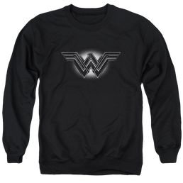 Batman v Superman Glow Emblem - Men's Crewneck Sweatshirt Men's Crewneck Sweatshirt Batman   