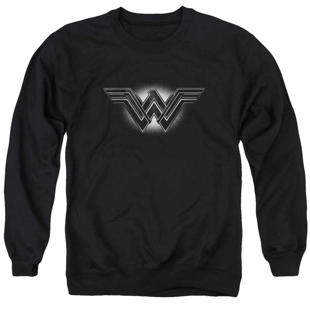 Batman v Superman Glow Emblem - Men's Crewneck Sweatshirt Men's Crewneck Sweatshirt Batman   