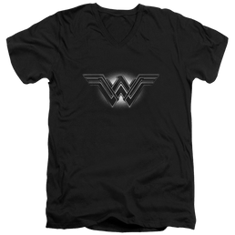Batman v Superman Glow Emblem - Men's V-Neck T-Shirt Men's V-Neck T-Shirt Batman   