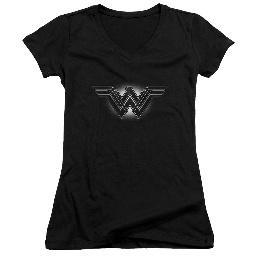 Batman v Superman Glow Emblem - Juniors V-Neck T-Shirt Juniors V-Neck T-Shirt Batman   