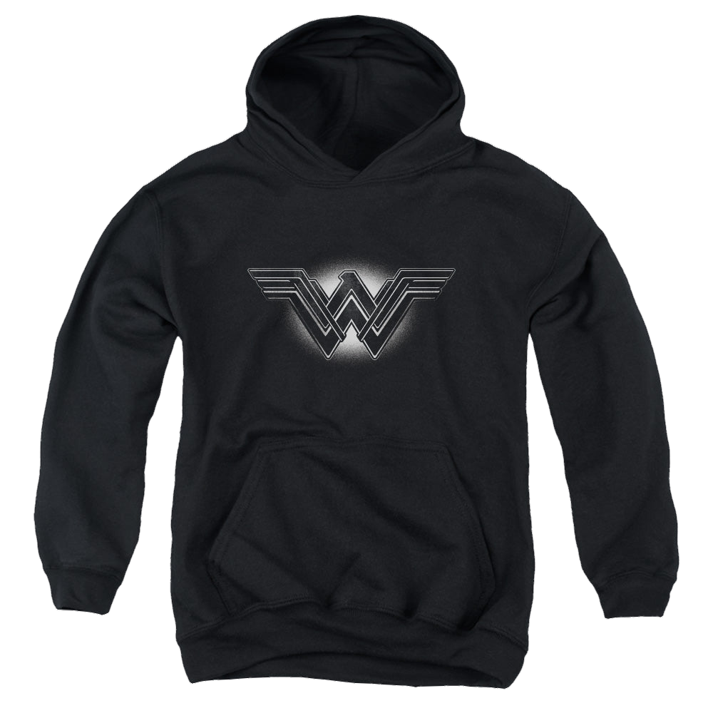 Batman v Superman Glow Emblem - Youth Hoodie Youth Hoodie (Ages 8-12) Batman   